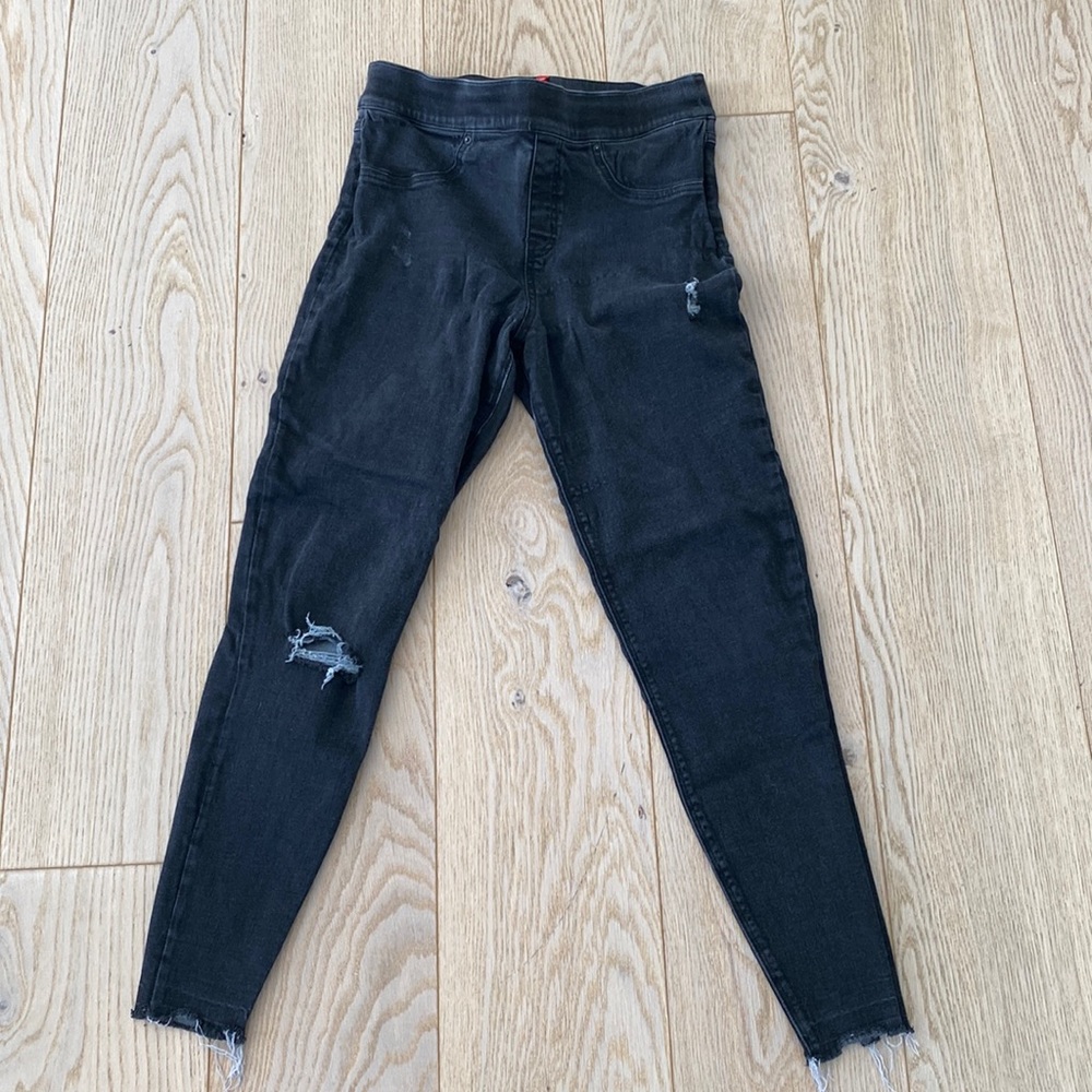 Spanx distressed ankle skinny Jean